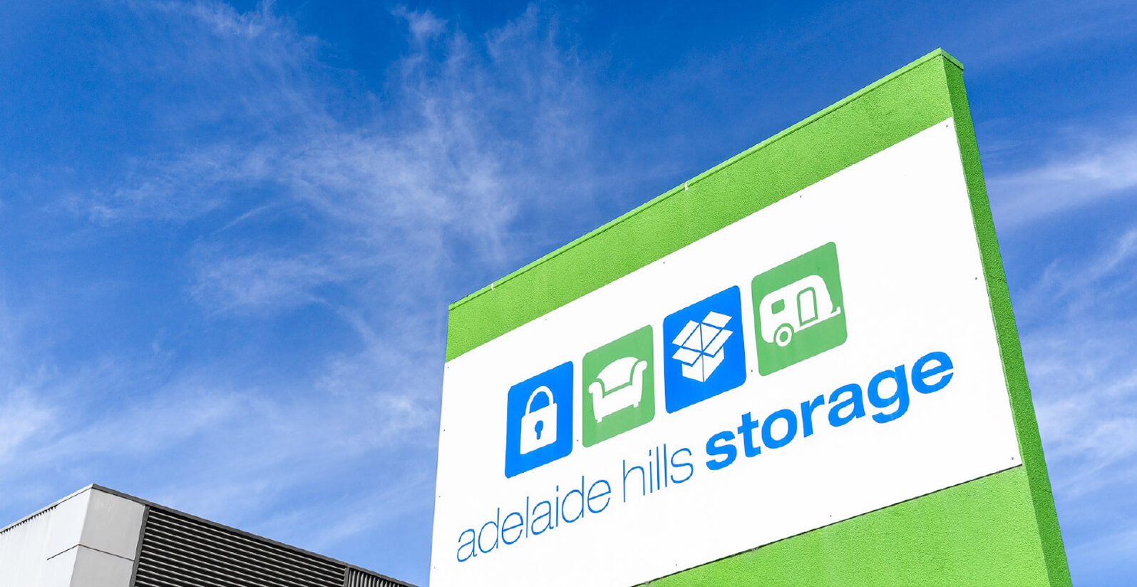 Sign for Adelaide Hills Storage